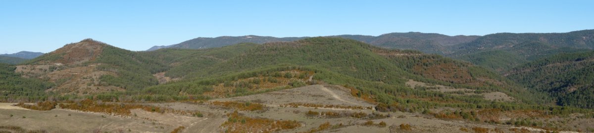 Panorama zabala Urdantxiko gailurretik