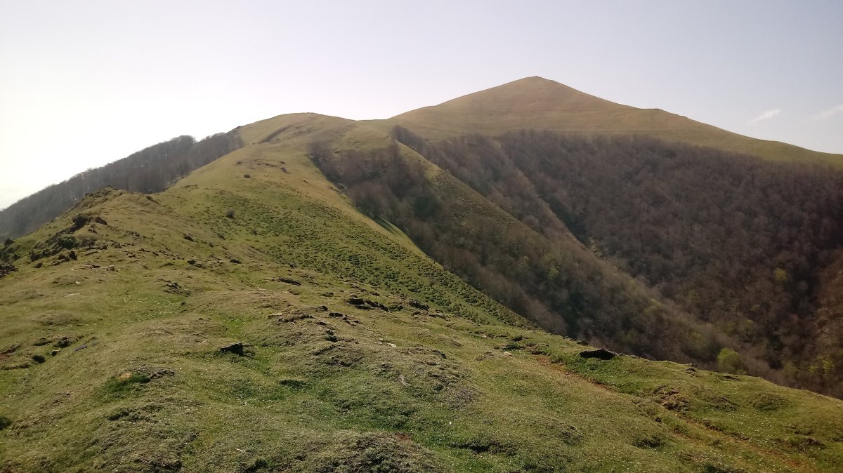 Saioa (1418m), Ekaitzako lepotik ikusita