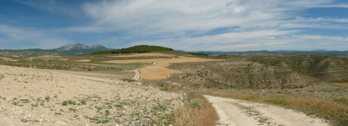 Somorrubio, urrunean, tako gesodesikoa duen kota batetik