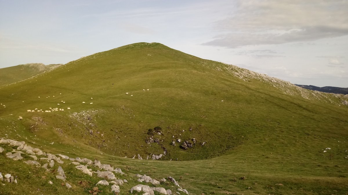 Gañeta (1323m) mendebaldetik
