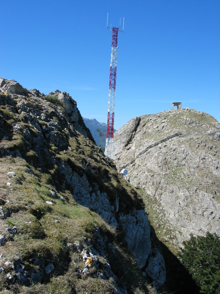 Tontorreko bi haitzak eta bien arteko antena