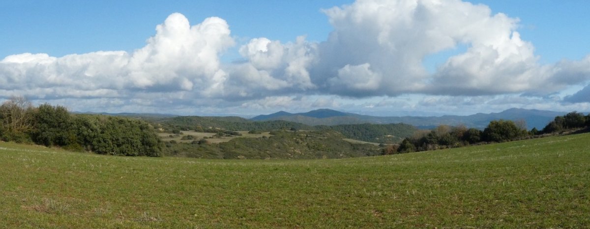 Uxueko mendien gainaldea