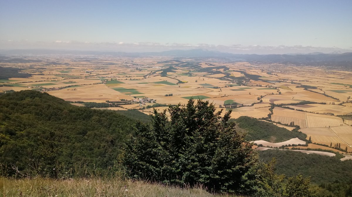 Sta. Elena (1122m) lautadaren ikuspegia tontorraldetik
