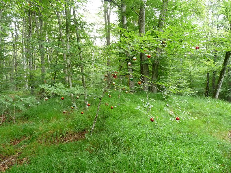 Gabon bolekin apaindutako pagoa