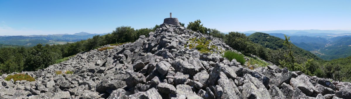 Baigura, tontorreko panoramika