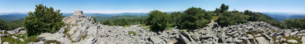 Baigura, tontorraren inguruko panoramika