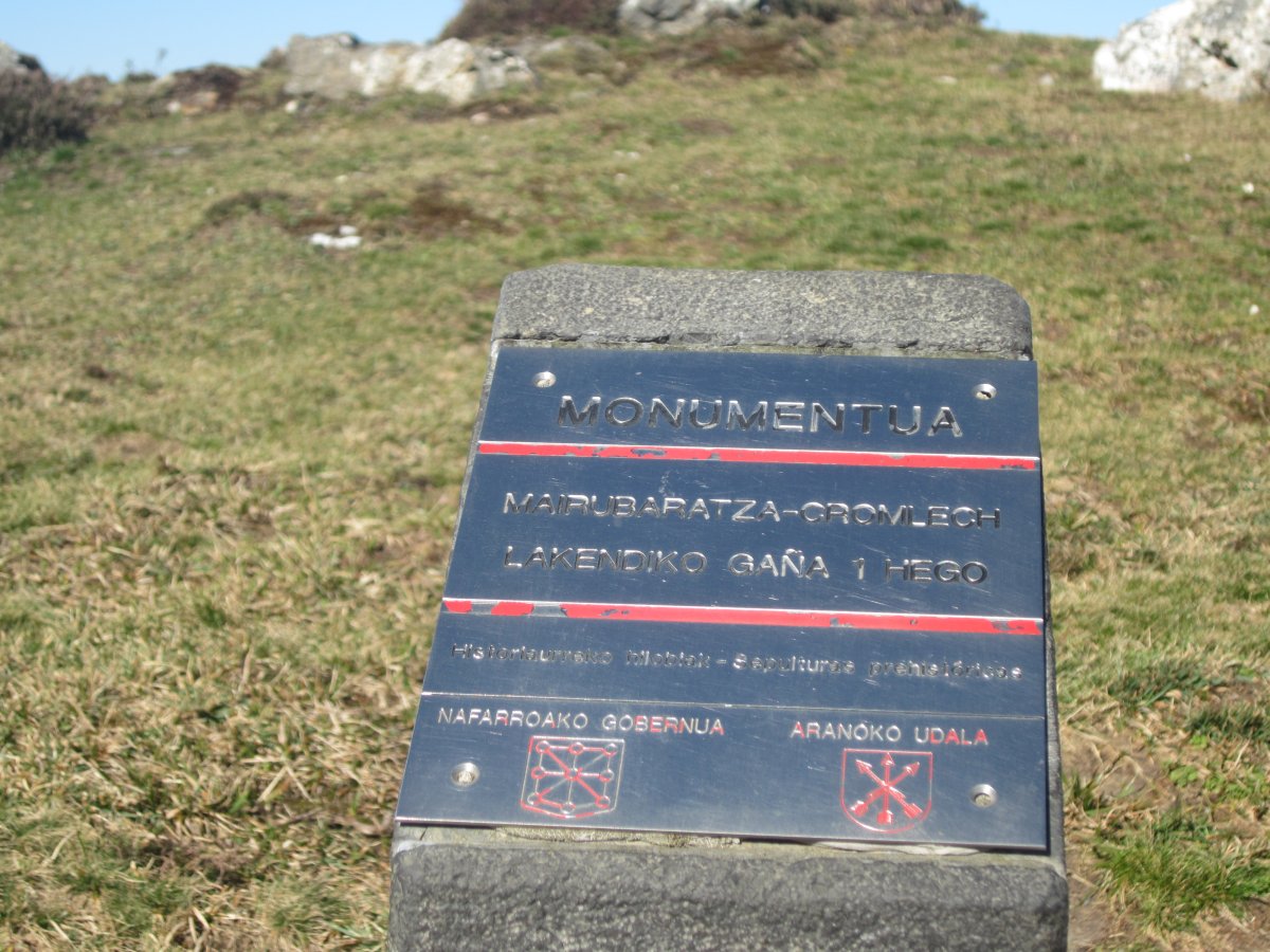 Cromlech Lakendilko Gaña 1 Hego (Marzo 2014)