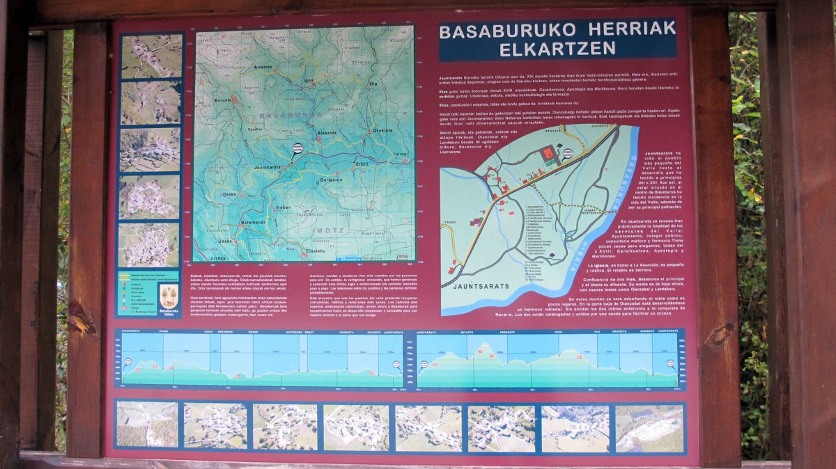 Jauntsarats-Basaburua, bailarako kartela