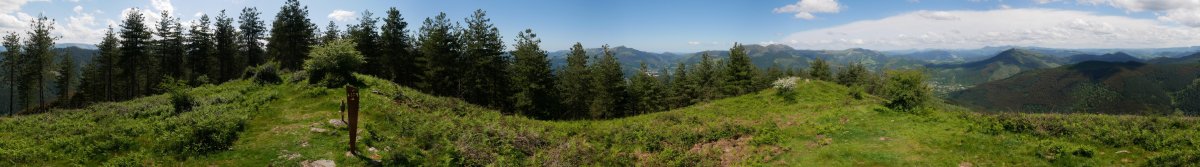 Tontorretik 360ºtako ikuspegia