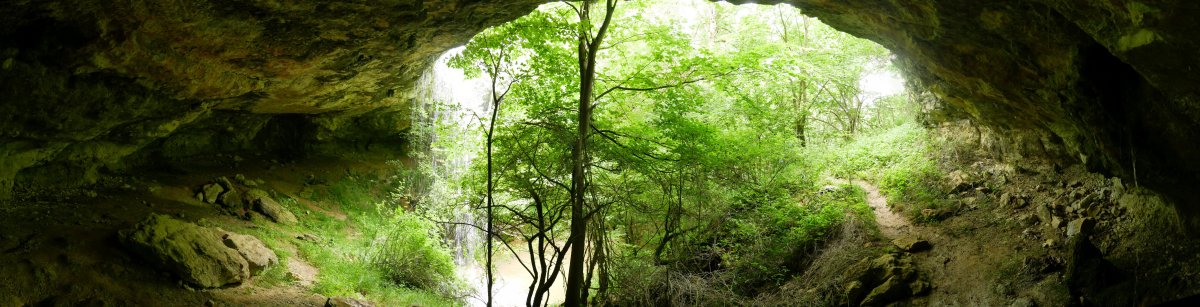 Goiko harpeko ur-jauzia, harpearen barrenetik