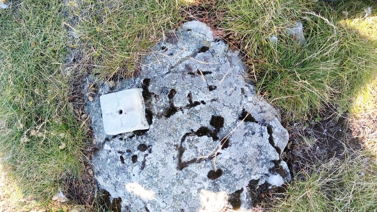 Ezkieta (1906m) tontorreko tako geodesikoa