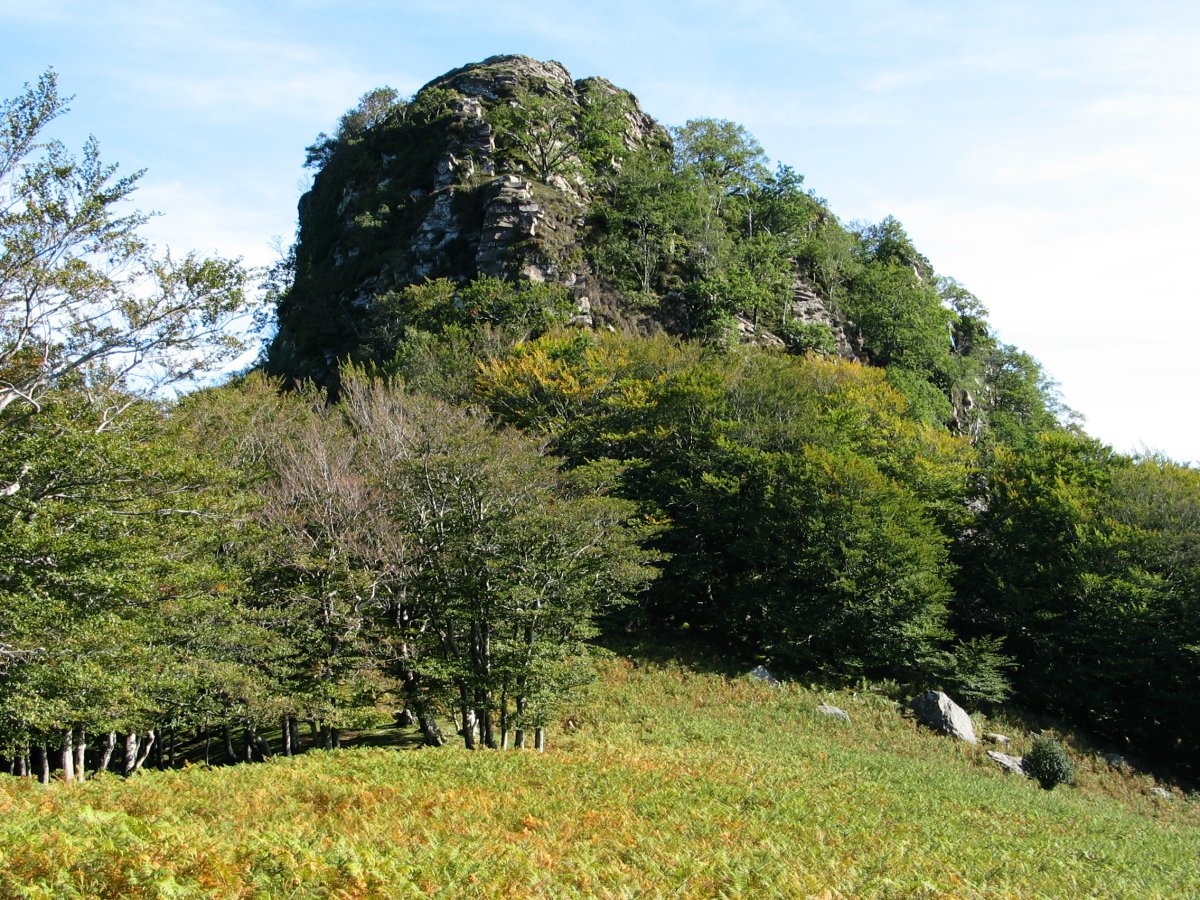 Oltzorrotz haitza Iparraldetik ikusita