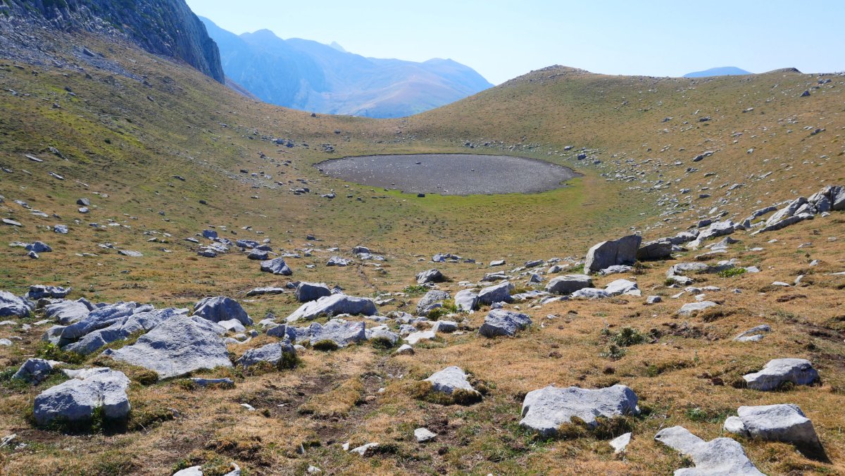 Ezkaurreko iboia 2022ko uztailean, agortuta