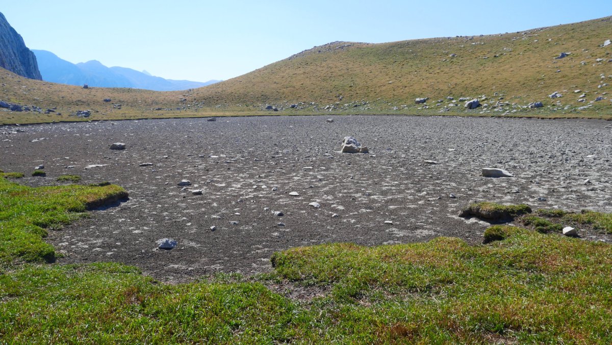 Ezkaurreko iboia 2022ko uztailean, agortuta