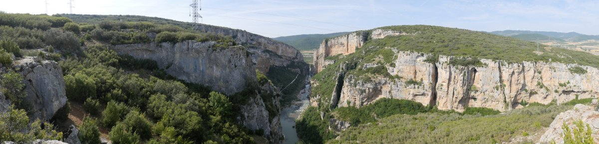 Irunberriko arroilaren ikuspegia igoeratik