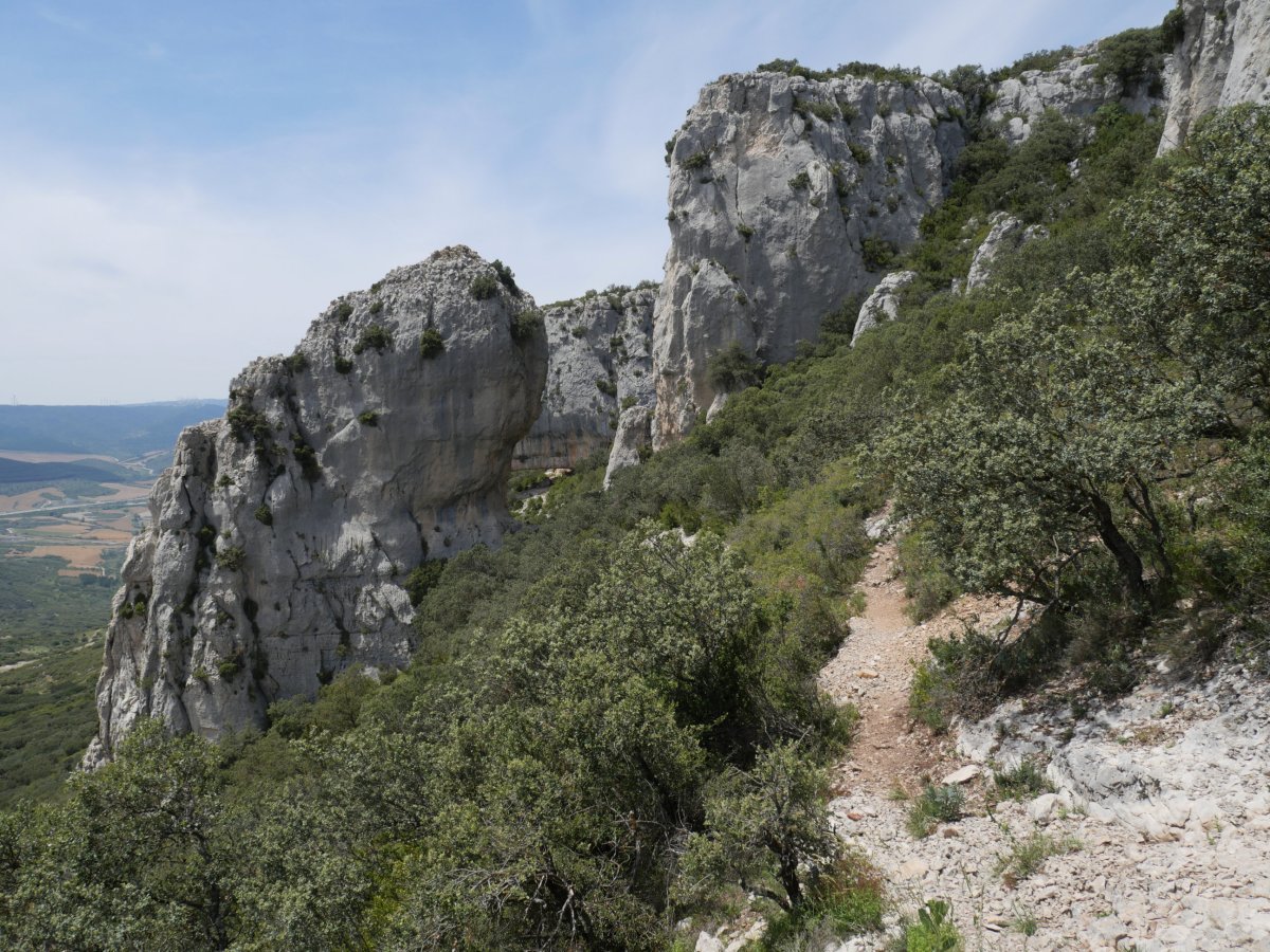 Bi arkuen arteko bidean