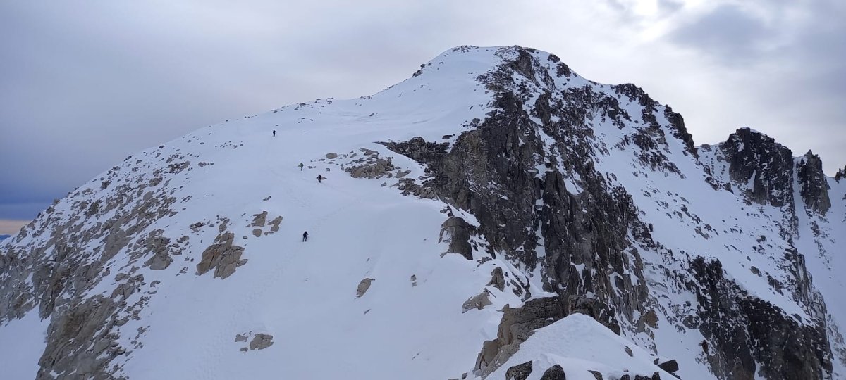 Aneto (3404m) azken zatia igotzen