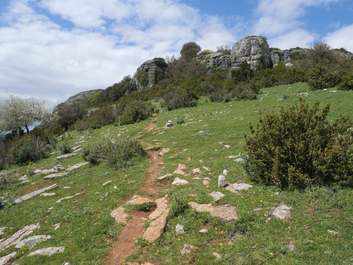 Etxauriko Haitza, ekialdeko bizkarreko bidea