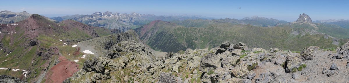 Vertice de Anayet eta Midi d'Ossau Anayet tontorretik