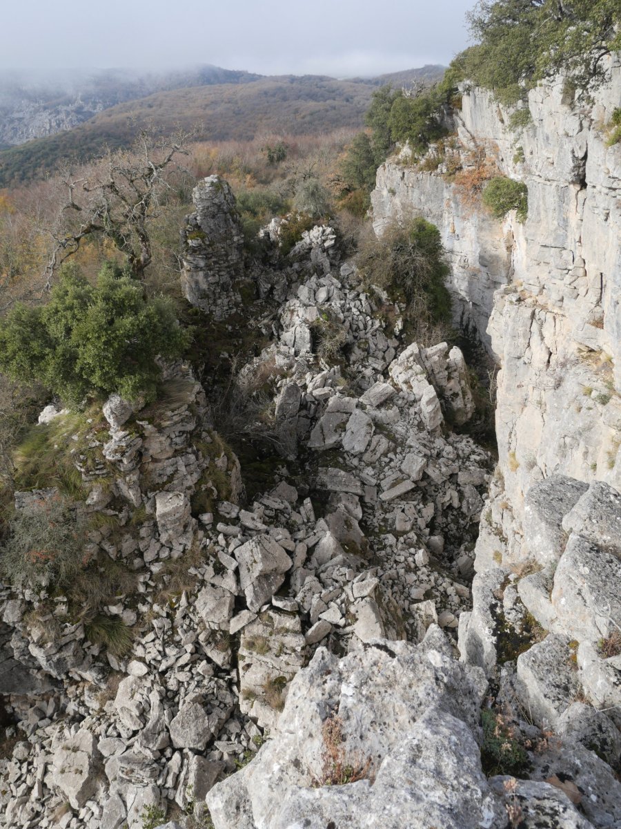 Desegiten ari den amildegia, Obiarriko hegoaldeko ertzean