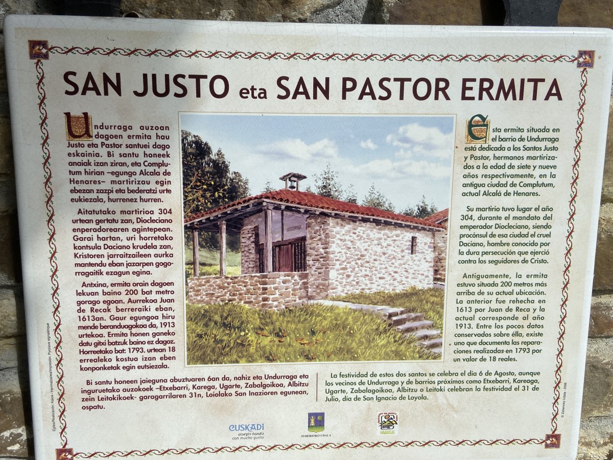 San Justo eta San Pastor Ermita. Zeberio (Undurraga)